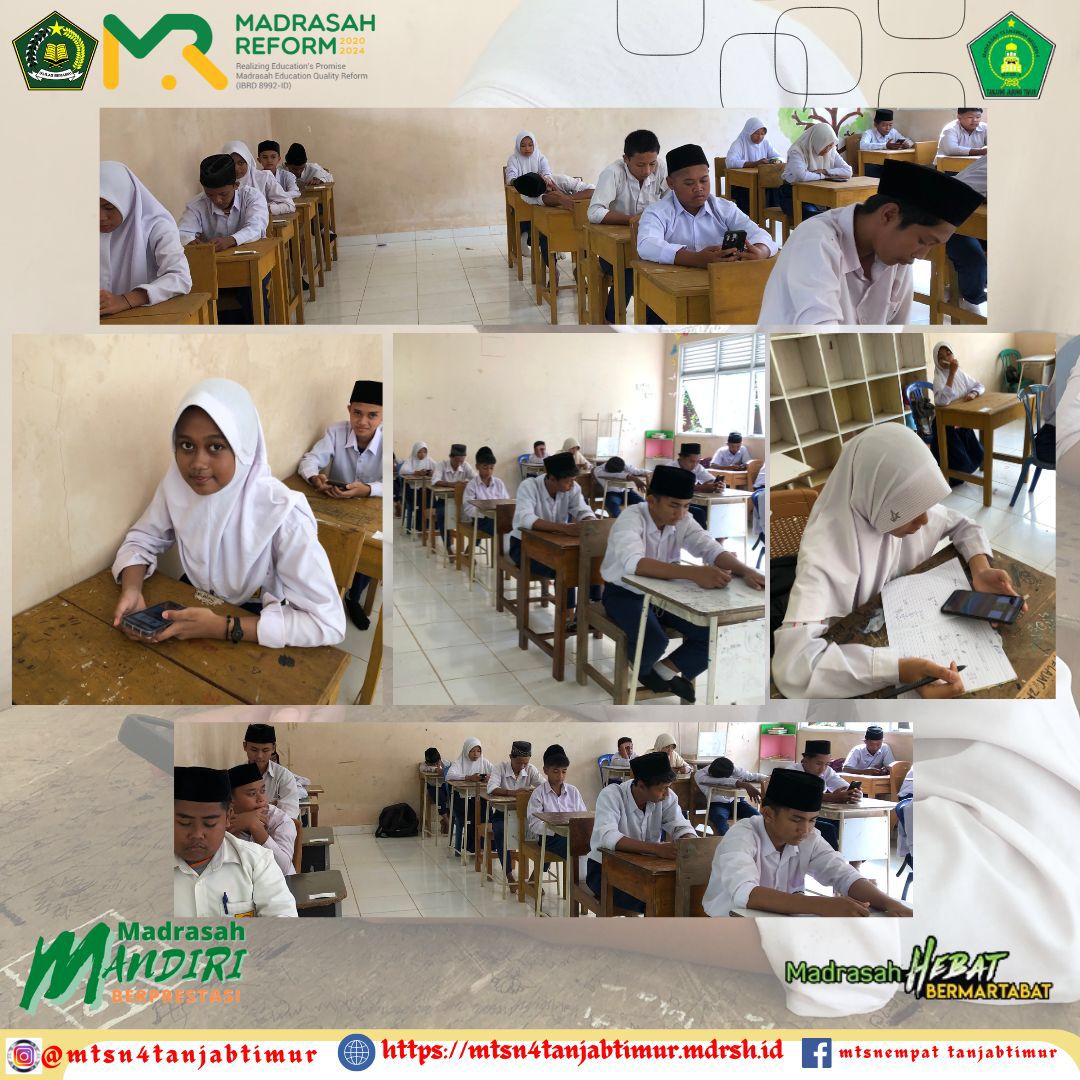 Kepala Madrasah Apresiasi Kesuksesan Pelaksanaan Assesmen Sumatif Akhir Semester Genap Berbasis Android