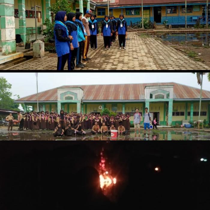 Kemah Jum'at-Sabtu Pramuka dan PMR MTs 4 Tanjung Jabung Timur 