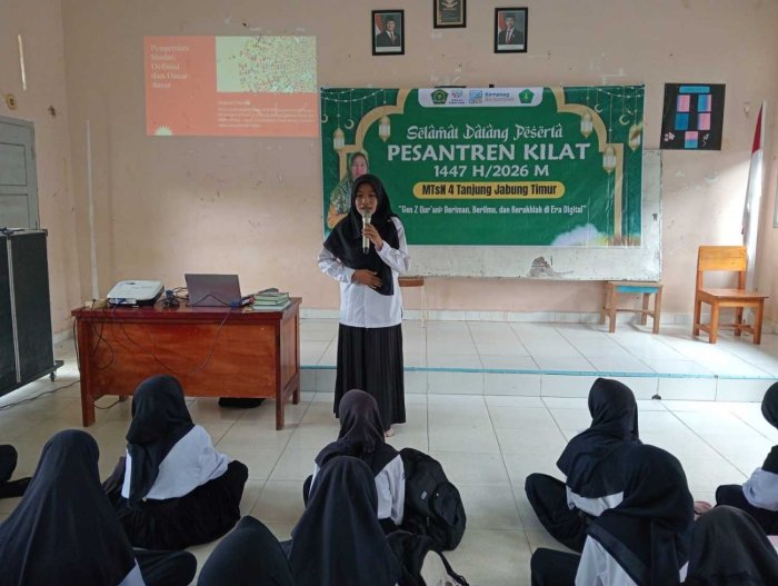 MTsN 4 Tanjung Jabung Timur Gelar Pesantren Kilat Ramadan