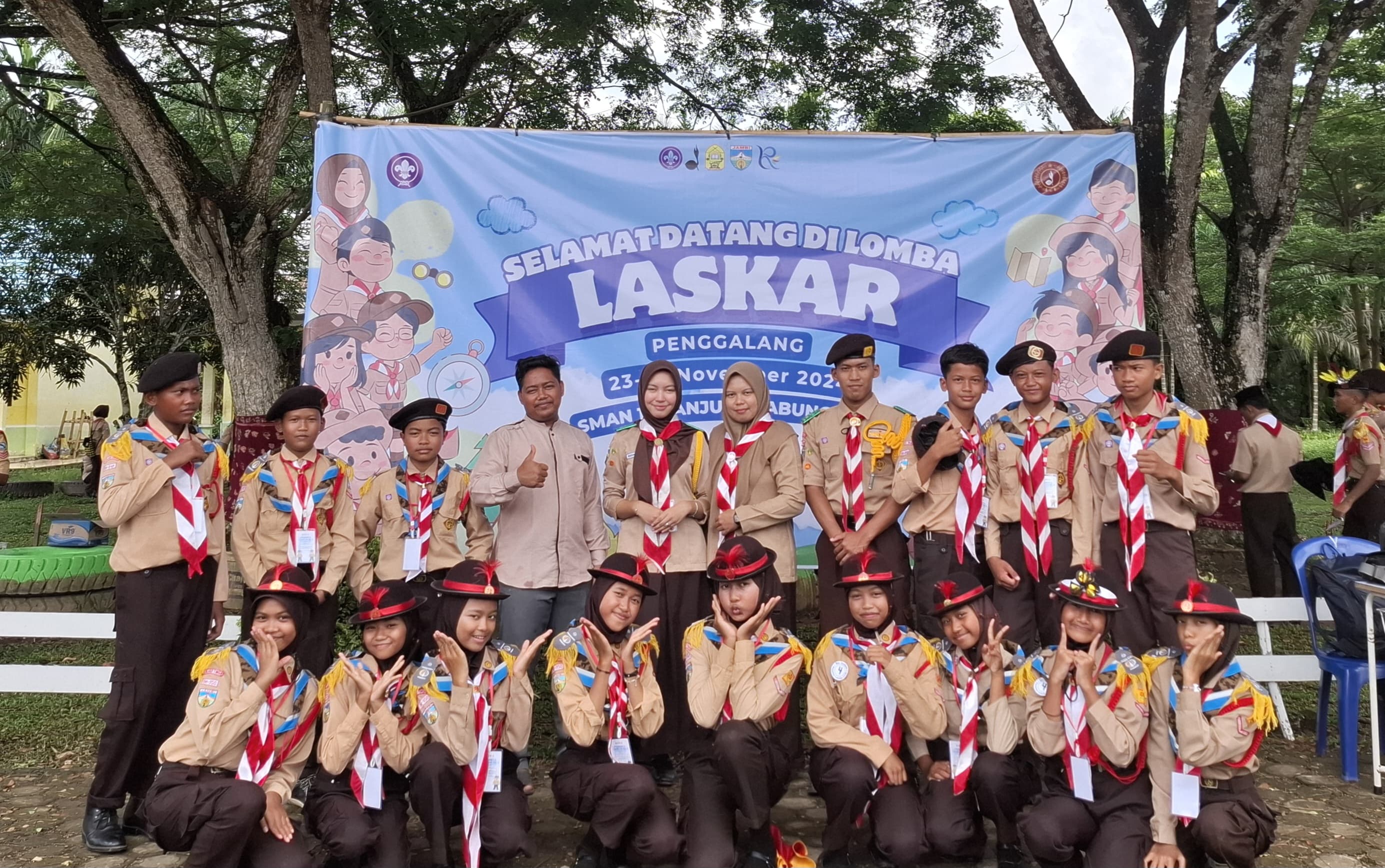 Utusan MTsN 4 Tanjung Jabung Timur Ikuti Lomba Pramuka Bertema Laskar