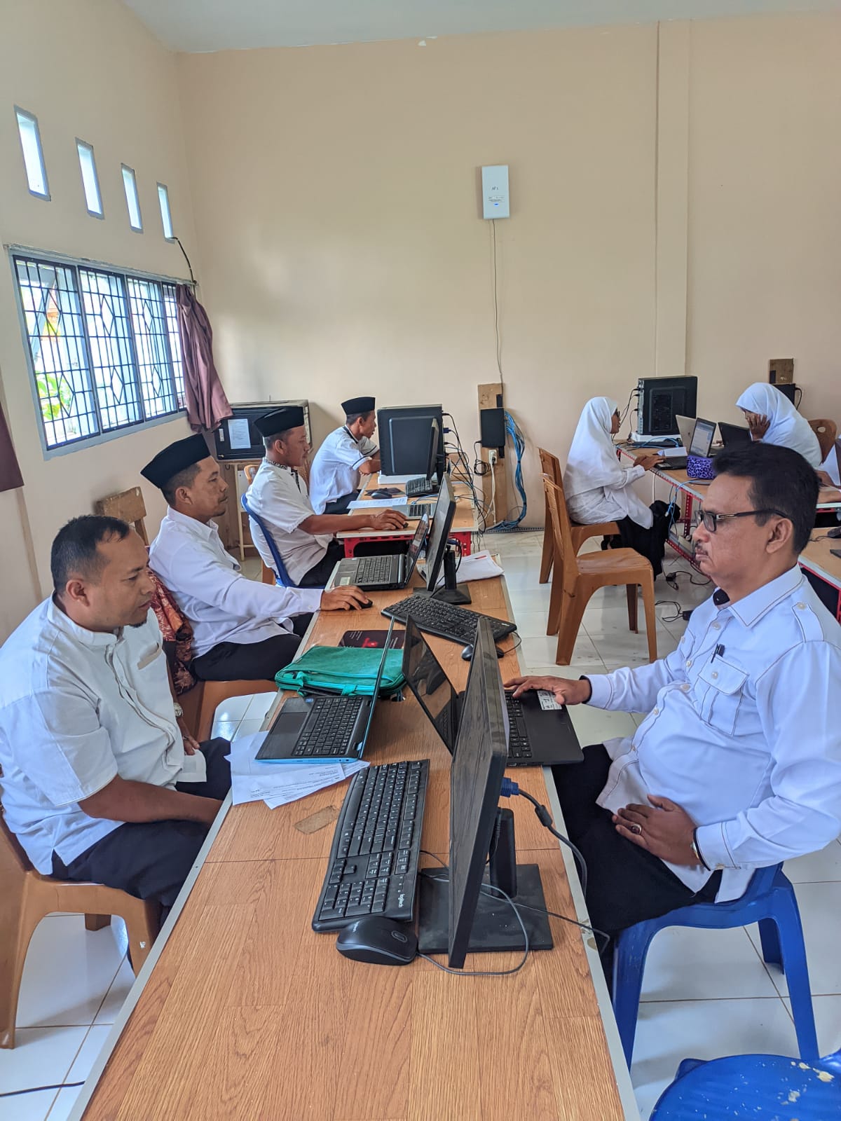 Pelaksanaan AKG TAK MTsN 4 Tanjung Jabung Timur berlangsung Lancar