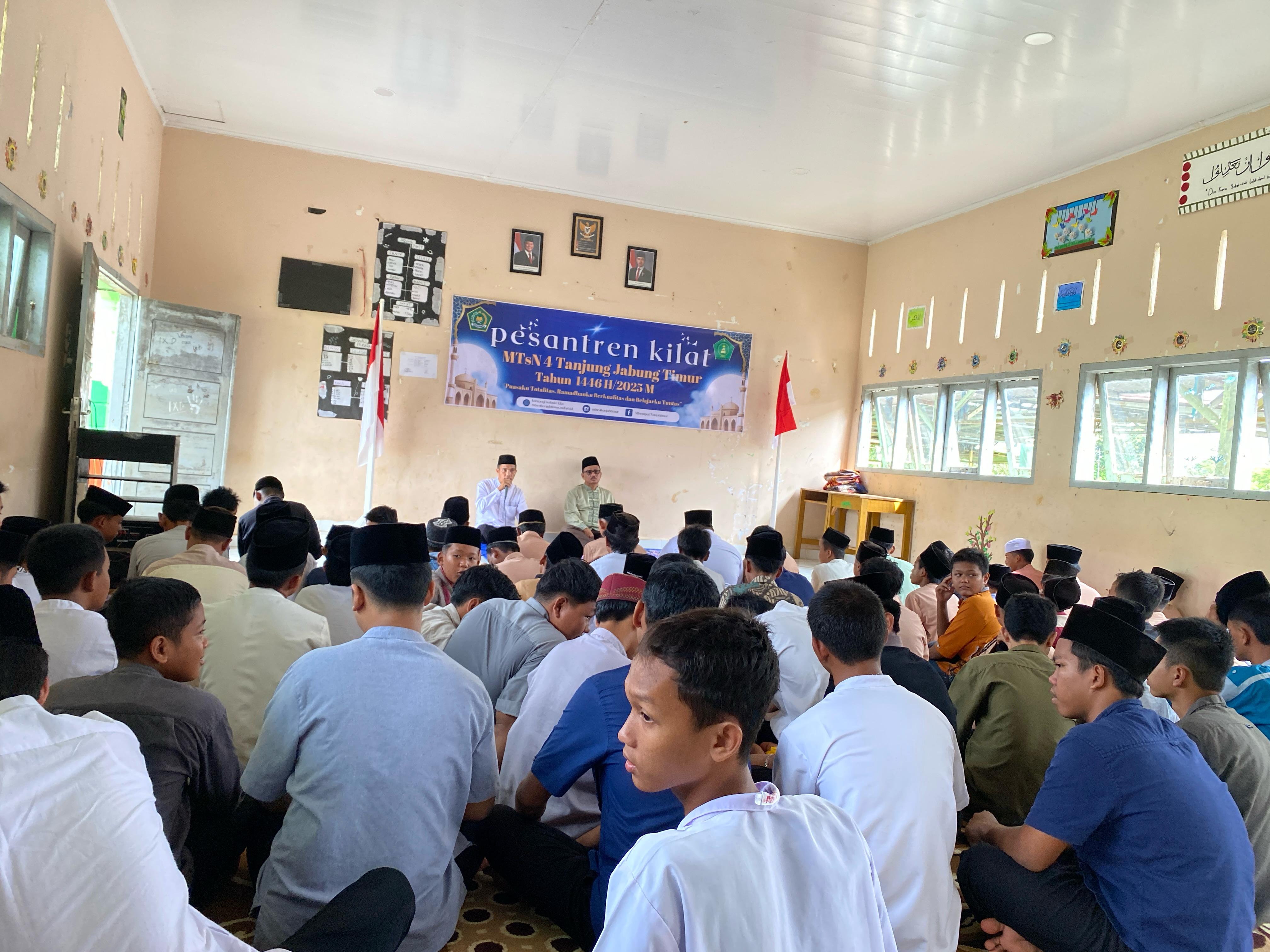 Antusiasme Siswa MTsN 4 di Pesantren Kilat Ramadan: Puasaku Totalitas Ramadhanku Berkualitas dan Belajarku Tuntas