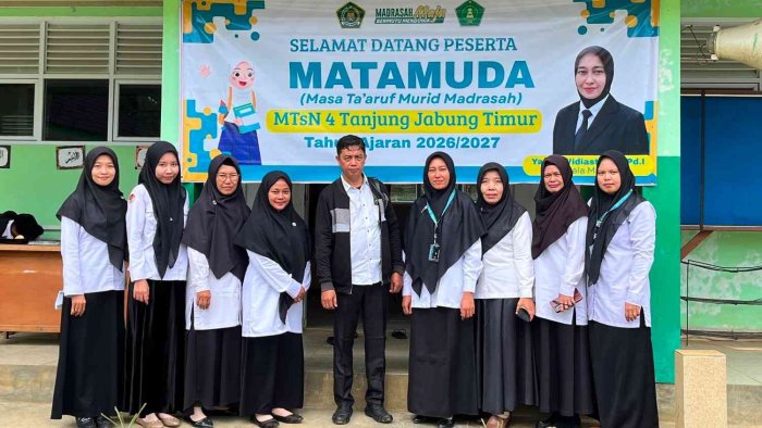 Pengawas Madrasah Tinjau Pelaksanaan MATAMUDA di MTsN 4 Tanjung Jabung Timur